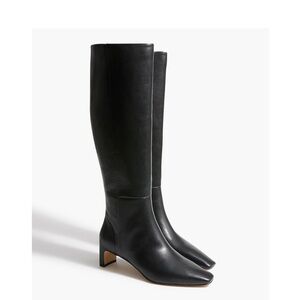 J. Crew Black Knee-High Boots 7.5
